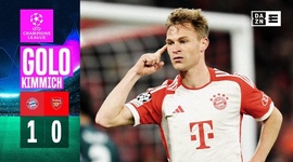 Liga Campeões: Bayern München vs Arsenal, Golo 1-0 Joshua Kimmich (2023-2024)