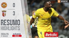 Liga Portugal Betclic: Nacional 0 - 3 Sp. Braga (2024-2025)