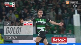 Liga Portugal Betclic: Sporting vs Sp. Braga, Golo 1-0 Gyokeres (2024-2025)