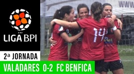 Liga de Futebol Feminino BPI: Valadares Gaia 0 - 2 Fut. Benfica (2019-2020)