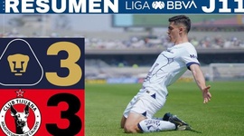 Liga MX: Pumas 3 - 3 Club Tijuana (2023-2024)