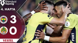 Super Ligi: Fenerbahce 3 - 0 Alanyaspor (2024-2025)