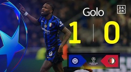 Liga Campeões: Inter vs Feyenoord, Golo 1-0 Thuram (2024-2025)
