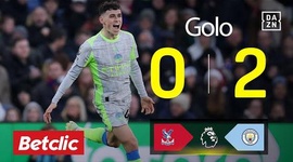 Premier League: Crystal Palace vs Man City, Golo 0-2 Foden (2025-2026)