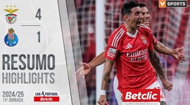 Liga Portugal Betclic: Benfica 4 - 1 FC Porto (2024-2025)