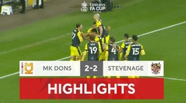 FA Cup: Milton Keynes Dons 2 - 2 Stevenage FC (2021-2022)