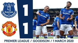 Premier League: Everton 1 - 1 Man Utd (2019-2020)