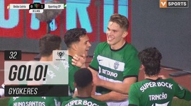 Taça de Portugal Placard: U. Leiria SAD vs Sporting, Golo 0-1 Gyokeres (2023-2024)