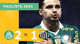 Campeonato Paulista: Palmeiras 2 - 1 Santos (2024)