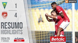 Liga Portugal Betclic: Estoril 1 - 4 Santa Clara (2024-2025)