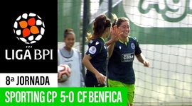 Liga de Futebol Feminino BPI: Sporting 5 - 0 Fut. Benfica (2019-2020)