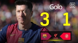 La Liga: Barcelona vs Girona, Golo 3-1 Lewandowski (2024-2025)