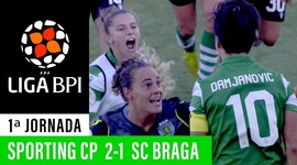 Liga de Futebol Feminino BPI: Sporting 2 - 1 Sp. Braga (2019-2020)