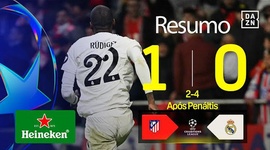 Liga Campeões: Atlético Madrid 2 - 4 g.p Real Madrid (2024-2025)