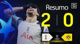 Liga Campeões: Tottenham 2 - 0 Dortmund (2025-2026)