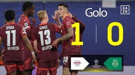 Liga Campeões: RB Leipzig vs Sporting, Golo 1-0 Šeško (2024-2025)