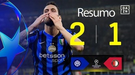 Liga Campeões: Inter 2 - 1 Feyenoord (2024-2025)