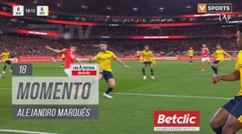 Liga Portugal Betclic: Benfica vs Estoril, Jogada Alejandro Marqués, 18' (2024-2025)