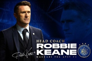 Antigo futebolista Robbie Keane é o novo treinador do Maccabi Telavive