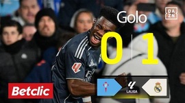 La Liga: Celta de Vigo vs Real Madrid, Golo 0-1 Tchouaméni (2025-2026)