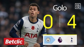 Premier League: Man City vs Tottenham, Golo 0-4 Brennan Johnson (2024-2025)