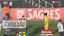 Liga Portugal Betclic: Farense vs Nacional, Expulsão Fukui, 50' (2024-2025)