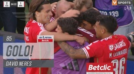 Liga Portugal Betclic: Benfica vs Sp. Braga, Golo 2-1 David Neres (2023-2024)