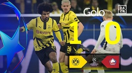 Liga Campeões: Dortmund vs Lille, Golo 1-0 Adeyemi (2024-2025)