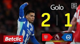 Premier League: Arsenal vs Brighton, Golo 2-1 Diego Gómez (2025-2026)