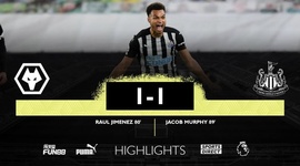 Premier League: Wolves 1 - 1 Newcastle (2020-2021)