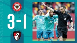 Championship: Brentford 3 - 1 AFC Bournemouth (2020-2021)