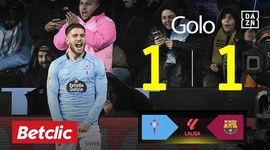 La Liga: Celta de Vigo vs Barcelona, Golo 1-1 Sergio Carreira (2025-2026)