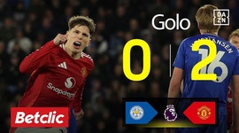 Premier League: Leicester vs Man Utd, Golo 0-2 Garnacho (2024-2025)