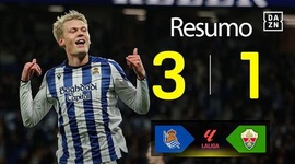 La Liga: Real Sociedad 3 - 1 Elche (2025-2026)