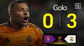 La Liga: Valladolid vs Real Madrid, Golo 0-3 Mbappé (2024-2025)