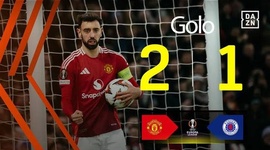 Liga Europa: Man Utd vs Rangers, Golo 2-1 Bruno Fernandes (2024-2025)
