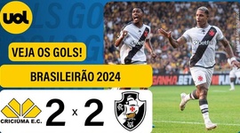 Brasileirão: Criciúma 2 - 2 Vasco (2024)