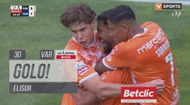 Liga Portugal Betclic: Farense vs Famalicão, Golo 0-1 Elisor (VAR) (2024-2025)