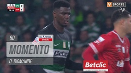 Liga Portugal Betclic: Sporting vs Santa Clara, Jogada O. Diomande, 80' (2024-2025)