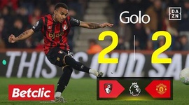 Premier League: AFC Bournemouth vs Man Utd, Golo 2-2 Eli Kroupi (2025-2026)