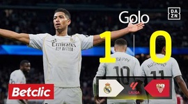 La Liga: Real Madrid vs Sevilla, Golo 1-0 Bellingham (2025-2026)