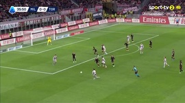 Serie A: Milan vs Torino, Golo 1-0 S. Pavlović (2025-2026)