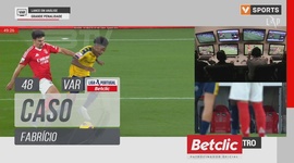 Liga Portugal Betclic: Benfica vs Estoril, Caso Fabrício (VAR), 48' (2024-2025)