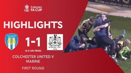 FA Cup: Colchester United 4 - 5 g.p Marine AFC (2020-2021)