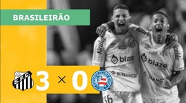 Brasileirão: Santos 3 - 0 Bahia (2023)