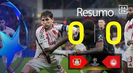Liga Campeões: Leverkusen 0 - 0 Olympiakos (2025-2026)