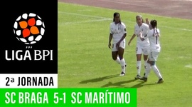 Liga de Futebol Feminino BPI: Sp. Braga 5 - 1 Marítimo (2019-2020)