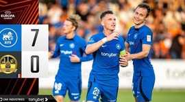 Liga Europa: FK Riga 7 - 0 UE Santa Coloma (2024-2025)